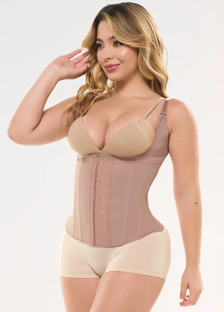 Chaleco Faja con tiras ajustables y broches | Salome 313-CCB
